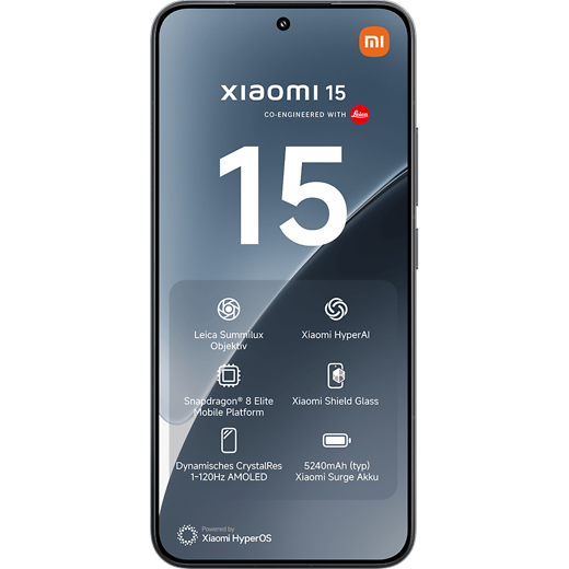 Xiaomi 15 Black - Vorne