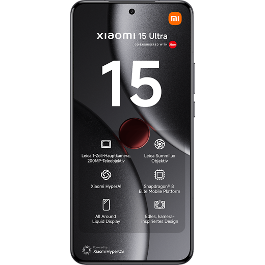 Xiaomi 15 Ultra Black - Vorne