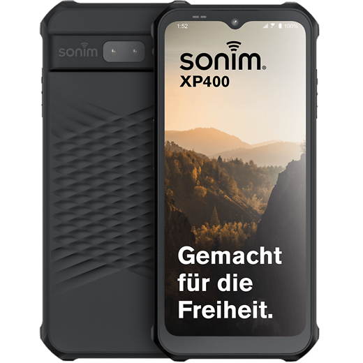 Sonim XP400 Schwarz - Vorne/Hinten