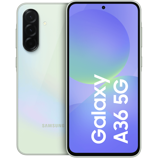 Samsung Galaxy A36 5G Awesome Lime - Vorne/Hinten