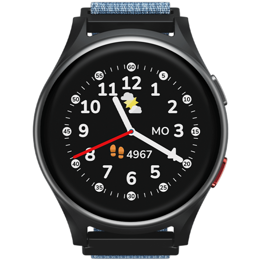 Anio 6 Kinder Smartwatch Blau - Gallerie 1