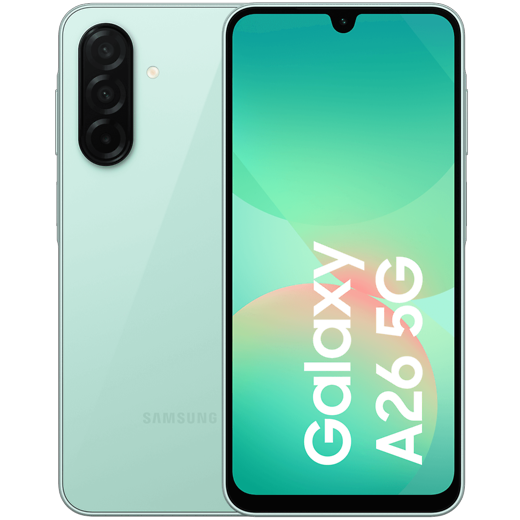 Samsung Galaxy A26 5G Mint - Vorne/Hinten