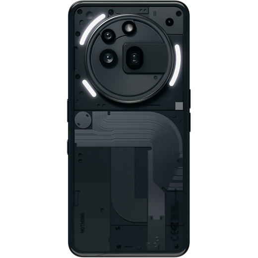 Nothing Phone (3a) Pro Schwarz - Hinten