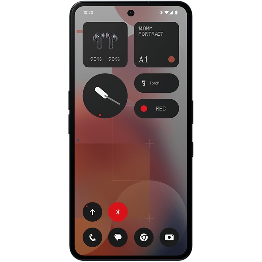 Nothing Phone (3a) Pro Schwarz - Vorne