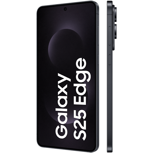 Samsung Galaxy S25 Edge Titanium Jetblack - Vorne/Hinten