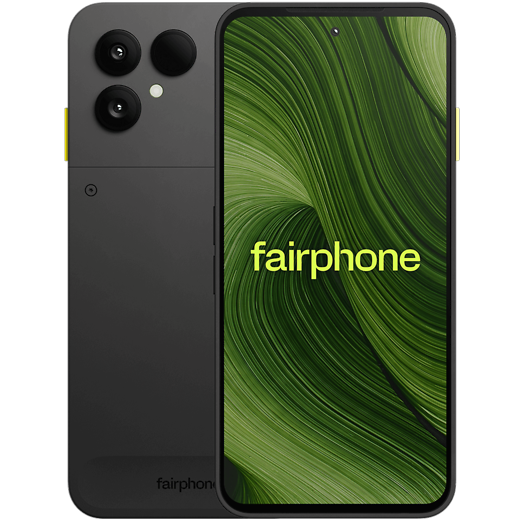 Fairphone 6 Horizon Black - Vorne/Hinten