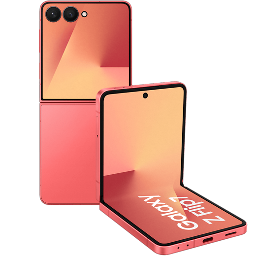 Samsung Galaxy Z Flip7 Coralred - Vorne/Hinten