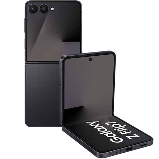 Samsung Galaxy Z Flip7 Jetblack - Vorne/Hinten