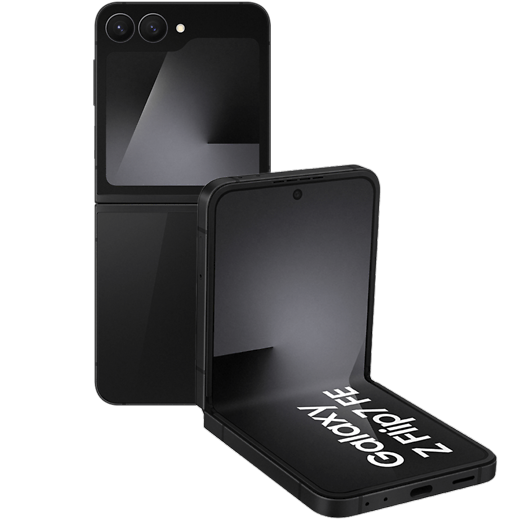 Samsung Galaxy Z Flip7 FE Black - Vorne/Hinten