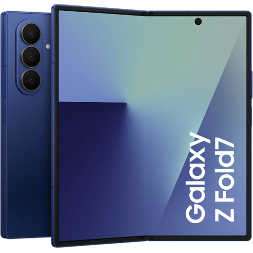 Samsung Galaxy Z Fold7 Blue Shadow - Vorne/Hinten