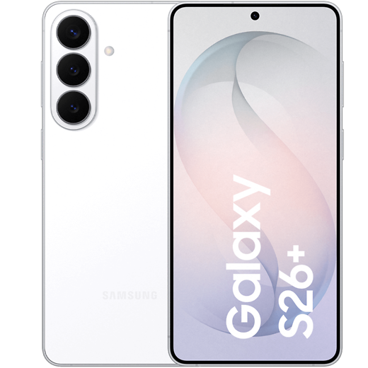Samsung Galaxy S26+ White - Vorne/Hinten