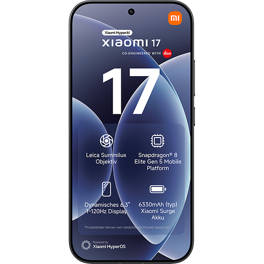 Xiaomi 17 Black - Vorne