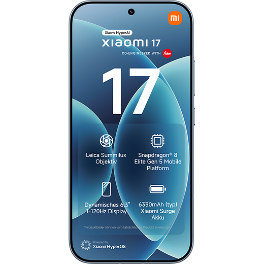 Xiaomi 17 Ice Blue - Vorne