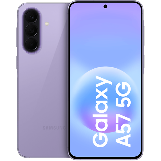 Samsung Galaxy A57 5G Awesome Lilac - Vorne/Hinten