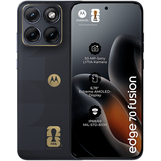 motorola edge 70 fusion PANTONE Silhouette FIFA Edition - Vorne/Hinten