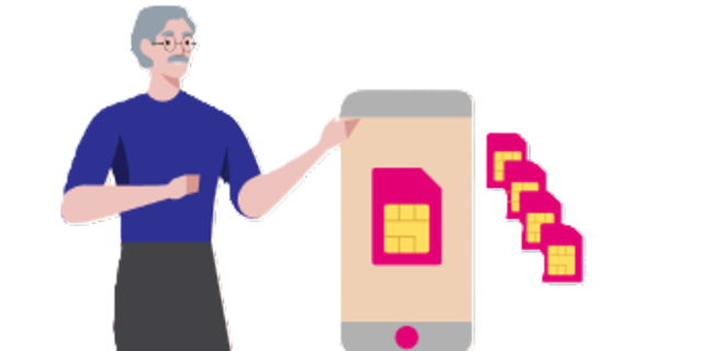 Bild von Person mit Smartphone