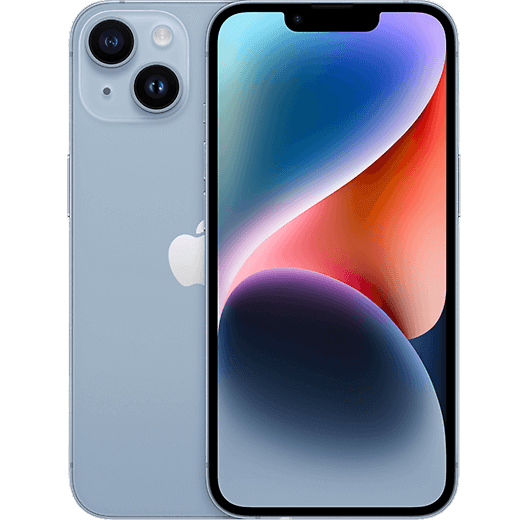 Apple iPhone 14 Blau - Vorne/Hinten