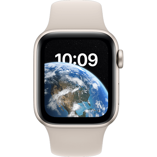 Apple Watch SE (2022) Aluminium Sportarmband 40 mm, Aluminium Polarstern, Sportarmband Polarstern - Gallerie 2
