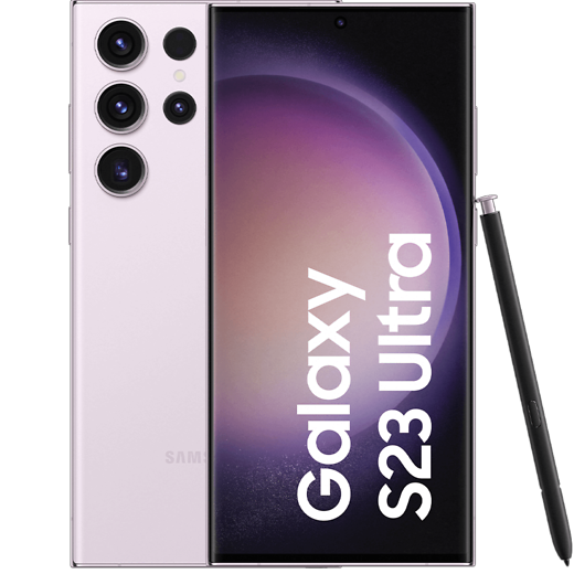 Samsung Galaxy S23 Ultra Lavender - Vorne/Hinten