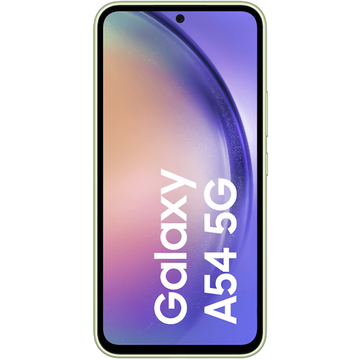 Samsung Galaxy A54 5G Awesome Lime - Vorne