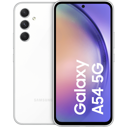 Samsung Galaxy A54 5G Awesome White - Vorne/Hinten