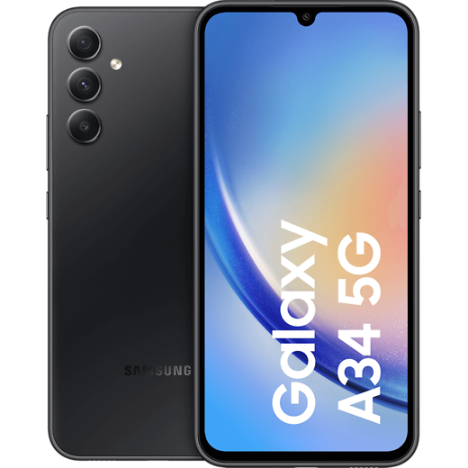 Samsung Galaxy A34 5G Awesome Graphite - Vorne/Hinten