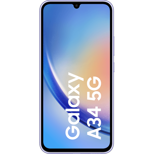 Samsung Galaxy A34 5G Awesome Violet - Vorne